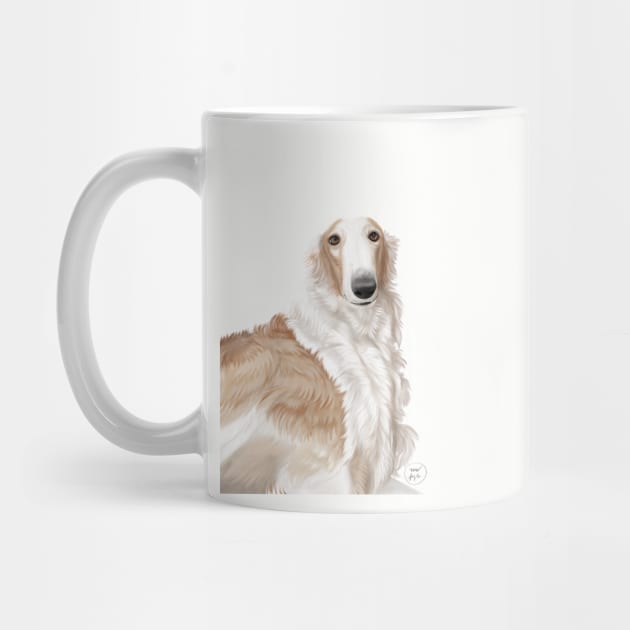 Borzoi portrait by VEROfojt